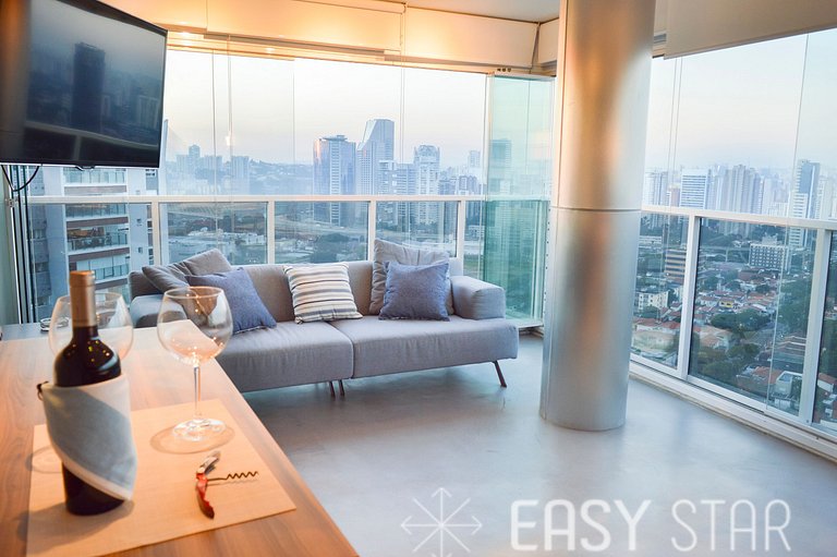 Easy Star - Apartamento com Vista Panorâmica de São Paulo! -