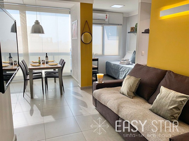Easy Star - Amplo Flat com Vista do Aeroporto de Congonhas -