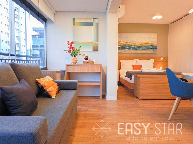Easy Star - Studio Aconchegante e Estiloso no Campo Belo - W