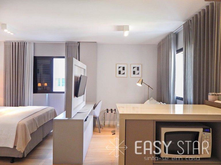 Easy Star - Flat Aconchegante C/Vaga na Bela Cintra - XA03G