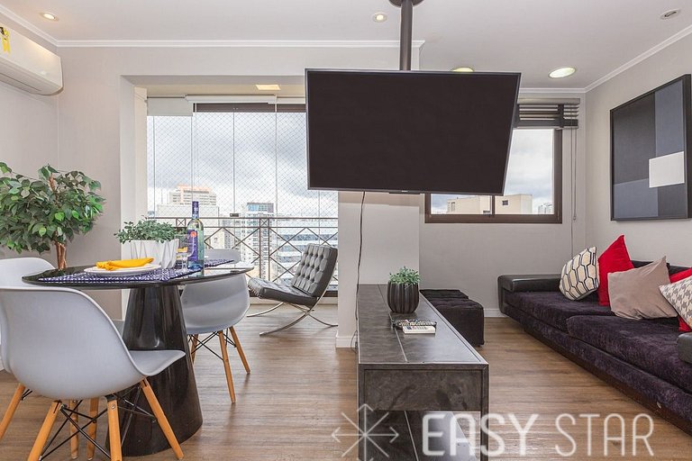 Easy Star - Lindo Flat na Vila Olímpia - YW01G