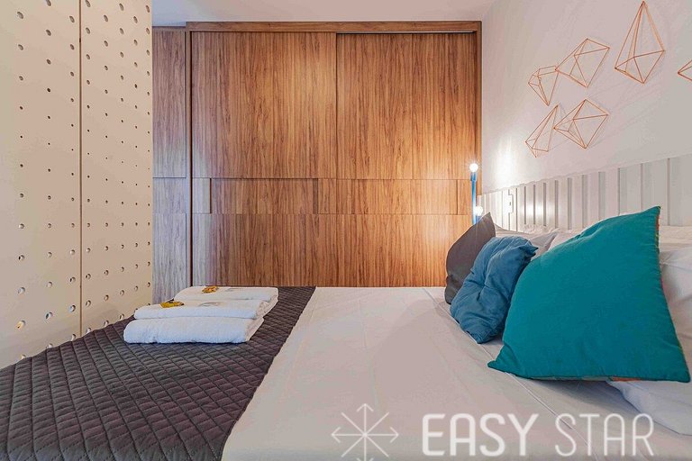 Easy Star - Studio Moderno e Aconchegante ao lado de Congonh