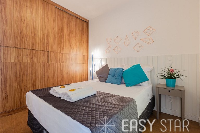 Easy Star - Studio Moderno e Aconchegante ao lado de Congonh