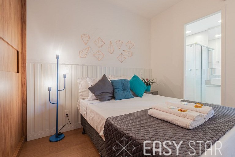 Easy Star - Studio Moderno e Aconchegante ao lado de Congonh