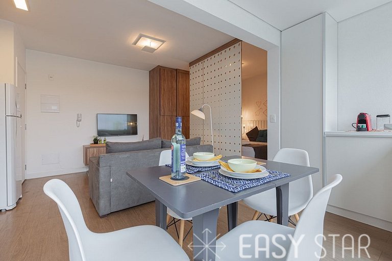 Easy Star - Studio Moderno e Aconchegante ao lado de Congonh