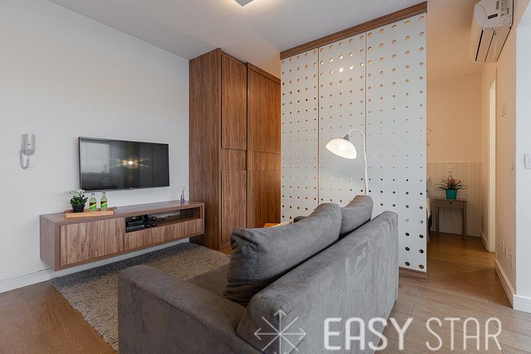 Easy Star - Studio Moderno e Aconchegante ao lado de Congonh