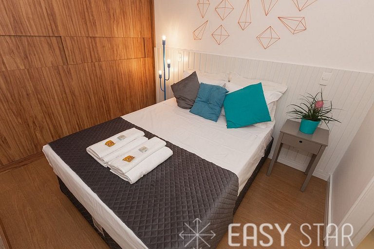 Easy Star - Studio Moderno e Aconchegante ao lado de Congonh