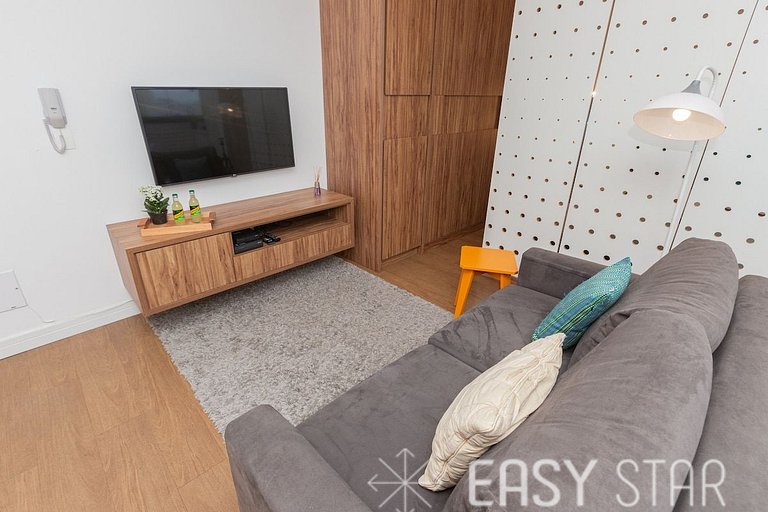 Easy Star - Studio Moderno e Aconchegante ao lado de Congonh