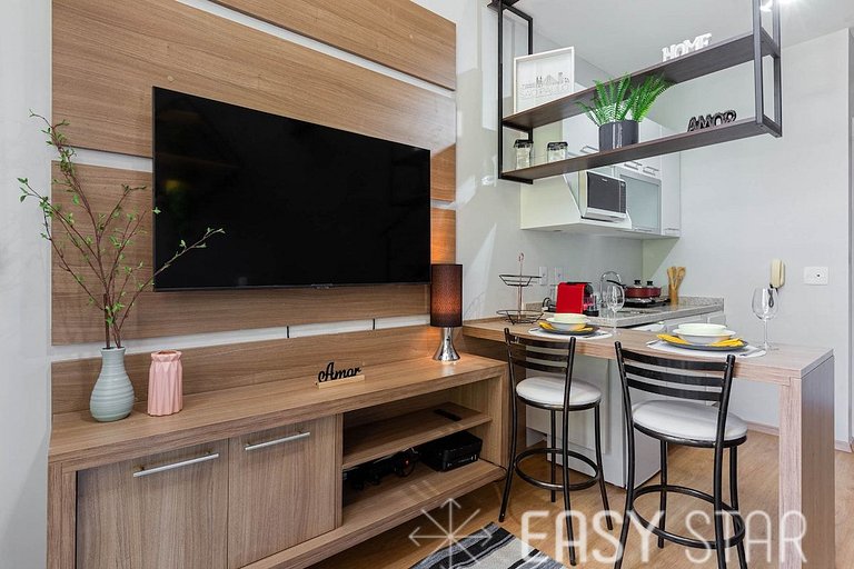 Easy Star - Lindo Duplex de Alto Padrão Próximo a Berrini -