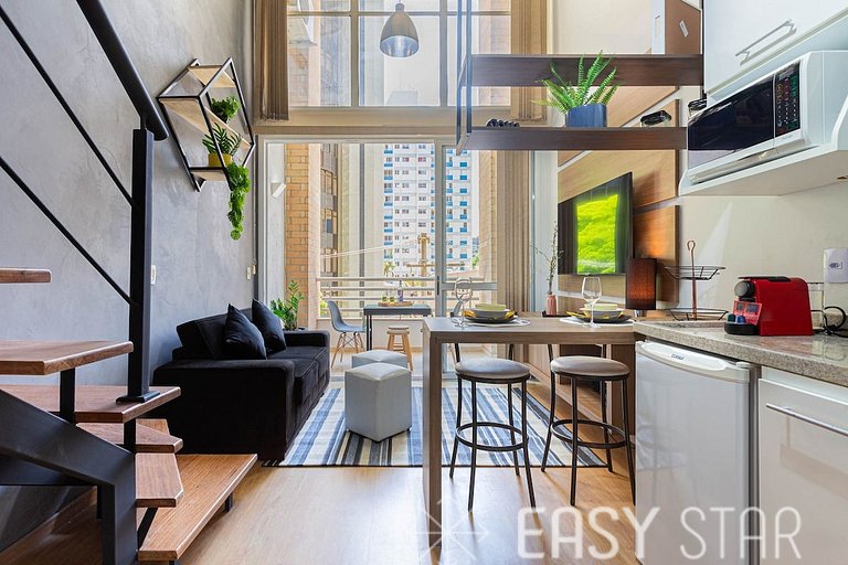 Easy Star - Lindo Duplex de Alto Padrão Próximo a Berrini -