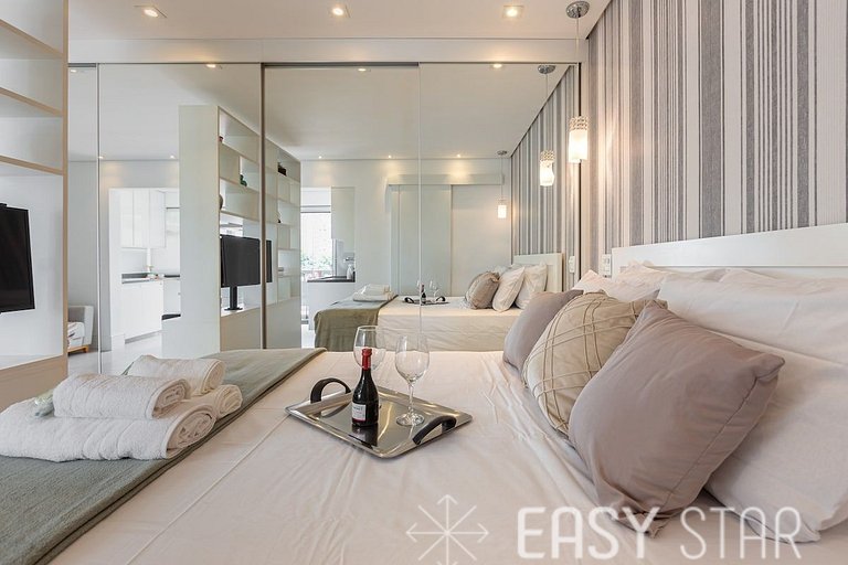 Easy Star - Studio com Garden Encantador ao lado de Congonha
