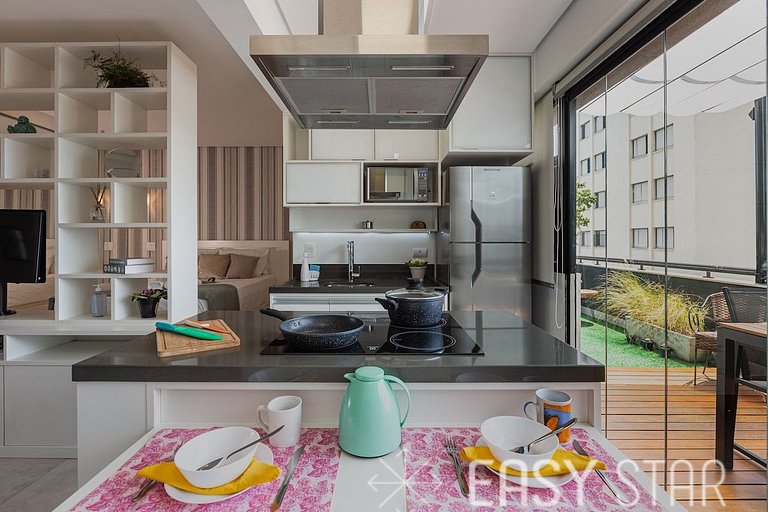 Easy Star - Studio com Garden Encantador ao lado de Congonha