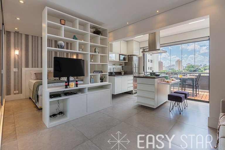 Easy Star - Studio com Garden Encantador ao lado de Congonha