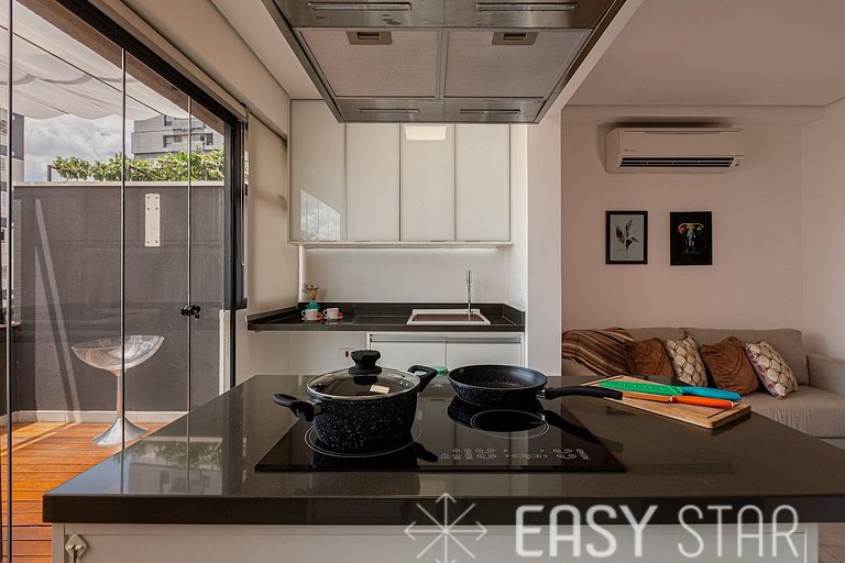 Easy Star - Studio com Garden Encantador ao lado de Congonha