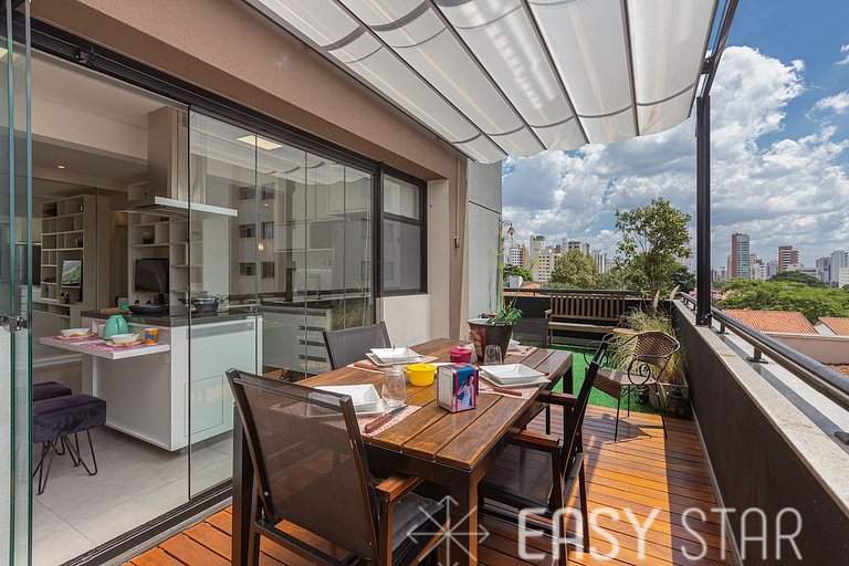 Easy Star - Studio com Garden Encantador ao lado de Congonha