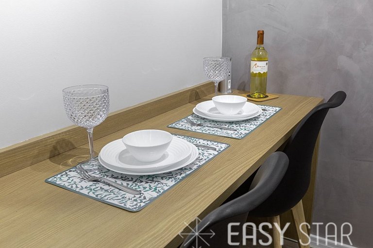 Easy Star - Studio Incrível com vaga e piscina em Moema - ET