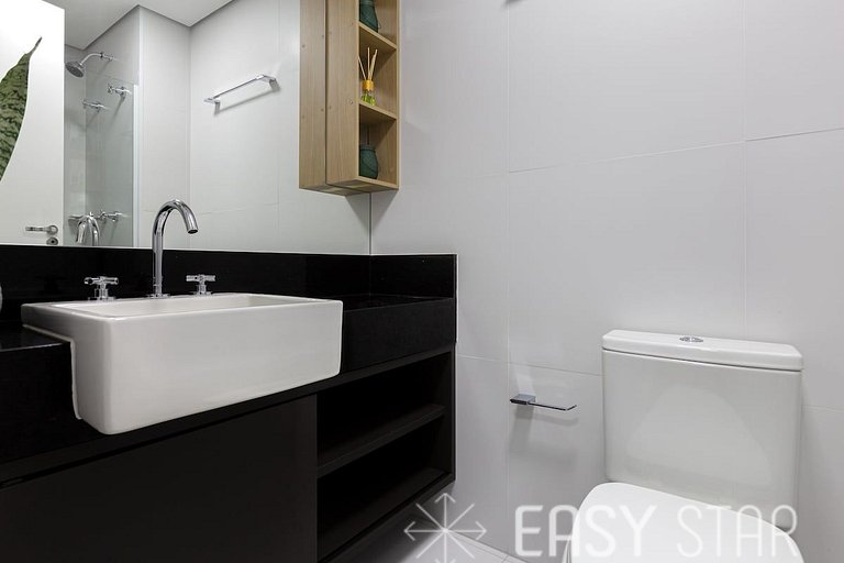 Easy Star - Studio Incrível com vaga e piscina em Moema - ET