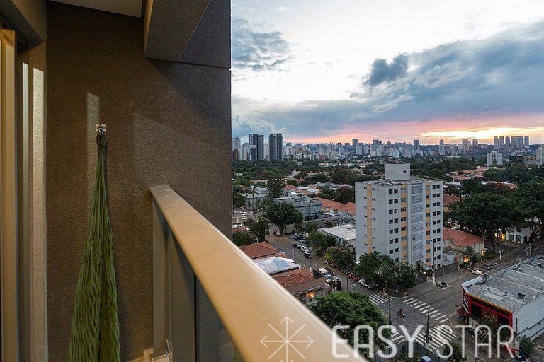 Easy Star - Studio Incrível com vaga e piscina em Moema - ET