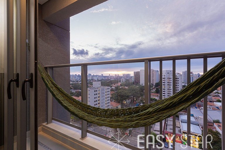 Easy Star - Studio Incrível com vaga e piscina em Moema - ET