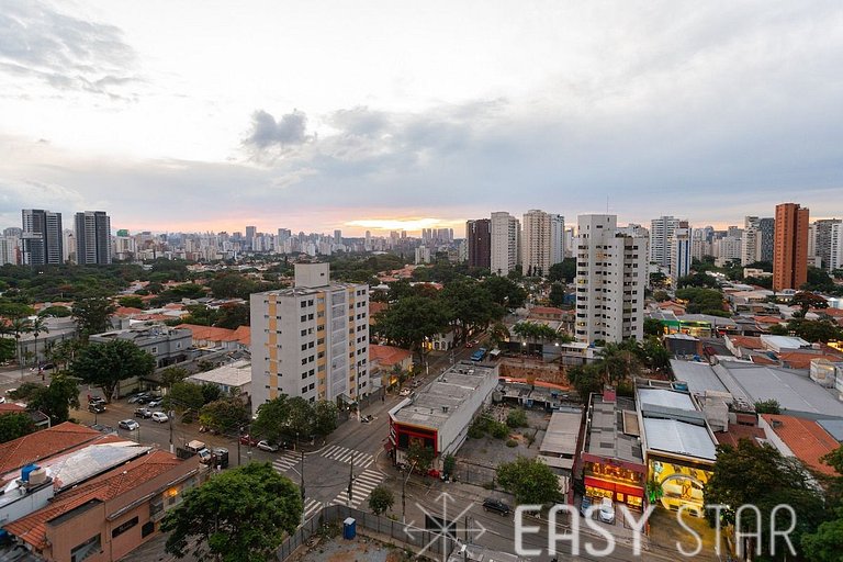 Easy Star - Studio Incrível com vaga e piscina em Moema - ET