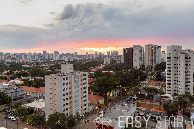 Easy Star - Studio Incrível com vaga e piscina em Moema - ET