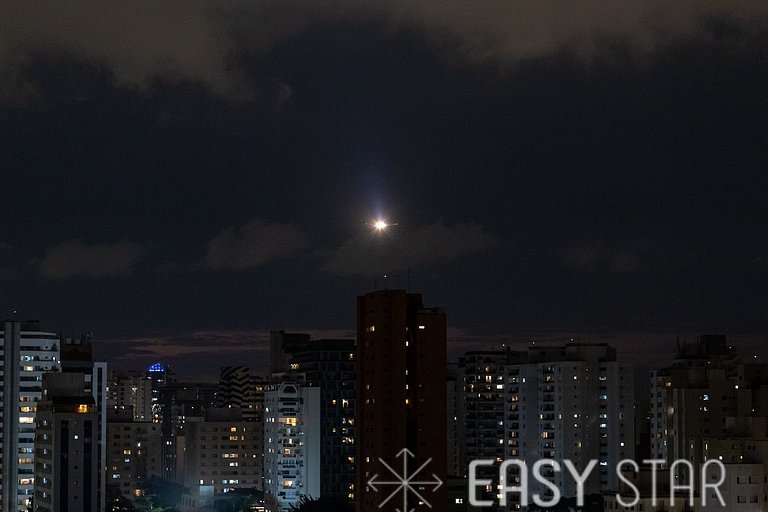 Easy Star - Studio Incrível com vaga e piscina em Moema - ET