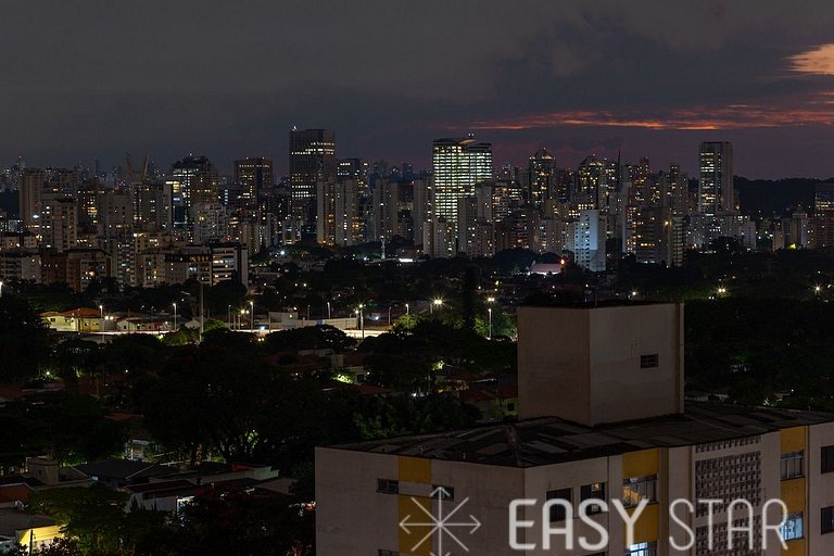 Easy Star - Studio Incrível com vaga e piscina em Moema - ET