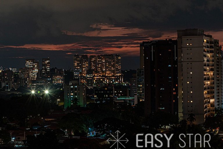 Easy Star - Studio Incrível com vaga e piscina em Moema - ET
