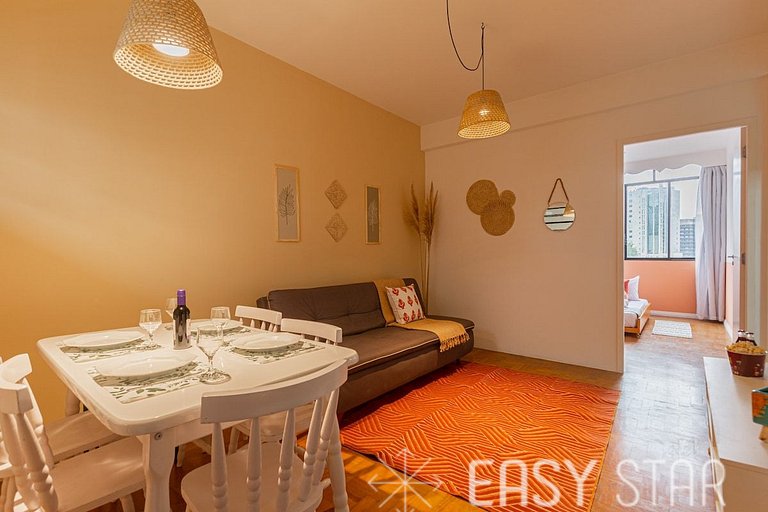 Apartamento 2 Quartos, Bem iluminado ao lado da Paulista