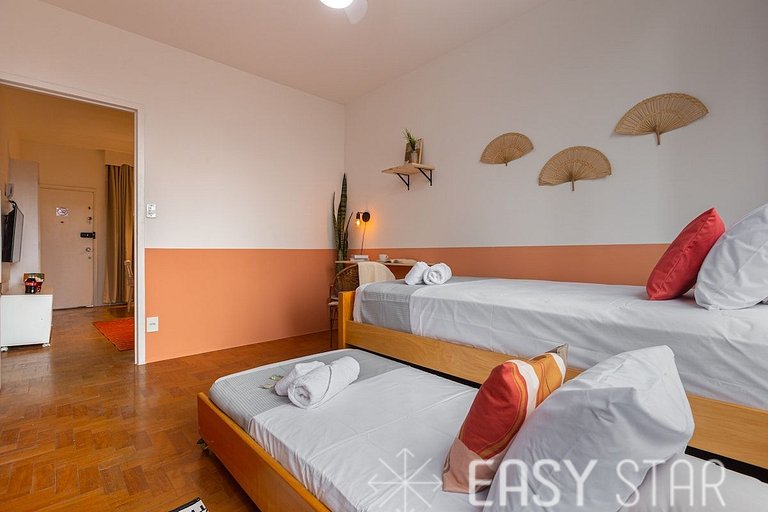 Apartamento 2 Quartos, Bem iluminado ao lado da Paulista