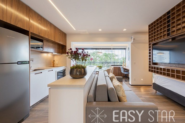 Easy Star - Luxuoso Studio no Coração do Campo Belo - HC01H
