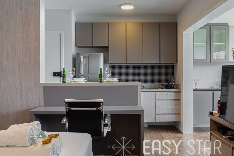 Easy Star - Lindo Studio no Coração do Campo Belo - BN01H