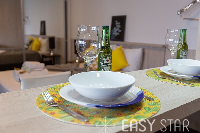 Easy Star - Lindo Studio no Coração do Campo Belo - BN01H