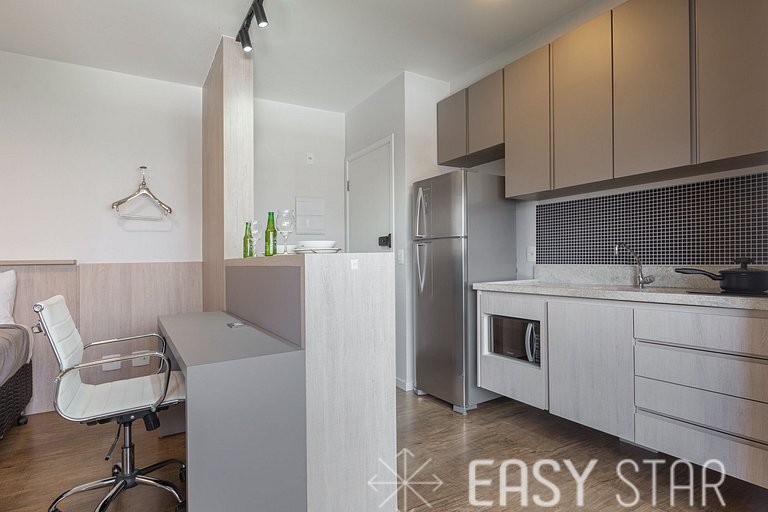 Easy Star - Lindo Studio no Coração do Campo Belo - BN01H