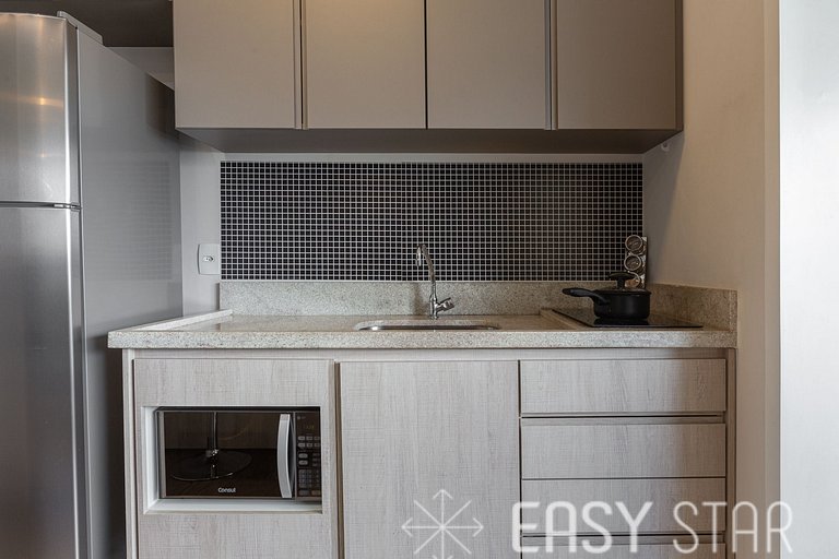 Easy Star - Lindo Studio no Coração do Campo Belo - BN01H