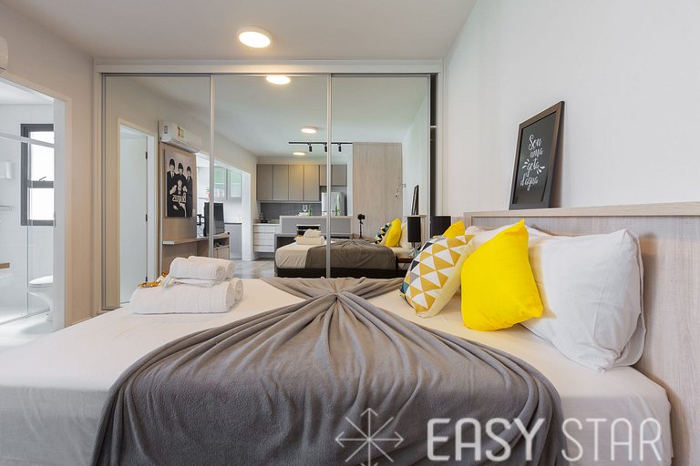 Easy Star - Lindo Studio no Coração do Campo Belo - BN01H