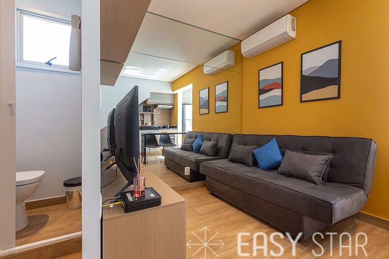 Easy Star - Duplex Encantador na Vila Olímpia - HT01H