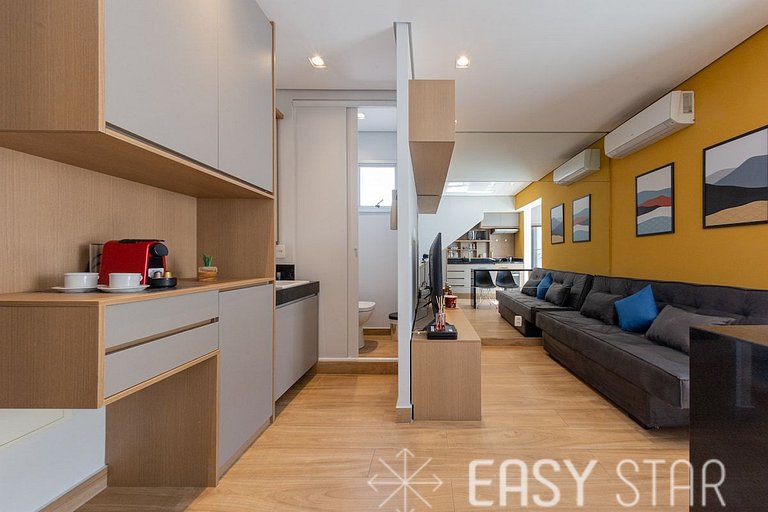 Easy Star - Duplex Encantador na Vila Olímpia - HT01H