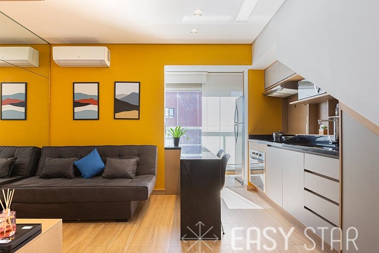 Easy Star - Duplex Encantador na Vila Olímpia - HT01H
