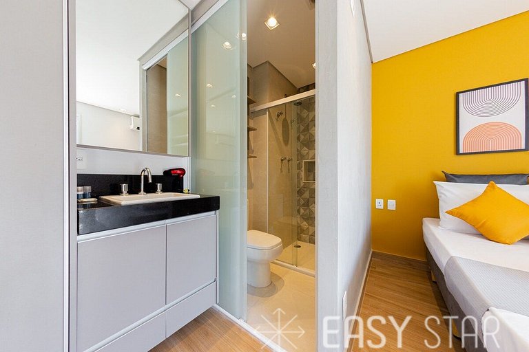 Easy Star - Duplex Encantador na Vila Olímpia - HT01H