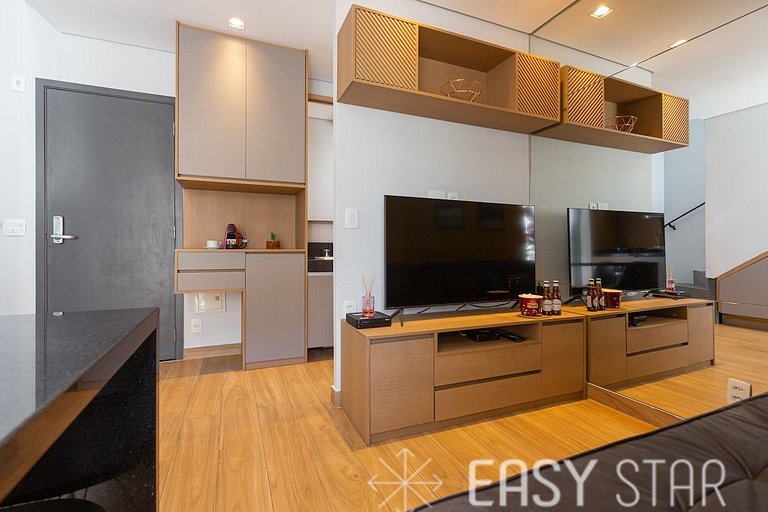 Easy Star - Duplex Encantador na Vila Olímpia - HT01H