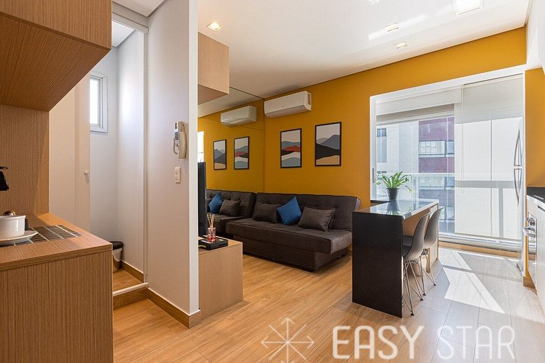 Easy Star - Duplex Encantador na Vila Olímpia - HT01H