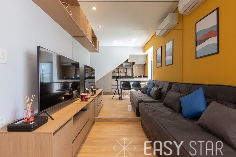 Easy Star - Duplex Encantador na Vila Olímpia - HT01H