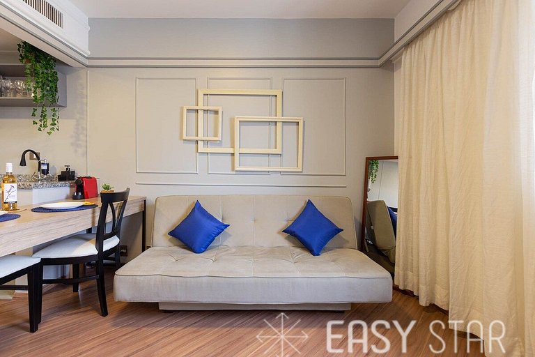 Easy Star - Flat Clássico no Coração do Jardins - JM01H