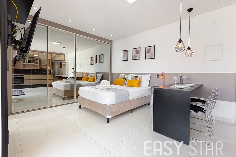 Easy Star - Studio Amplo e Confortável no Campo Belo - NP01G