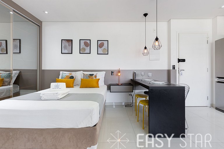 Easy Star - Studio Amplo e Confortável no Campo Belo - NP01G