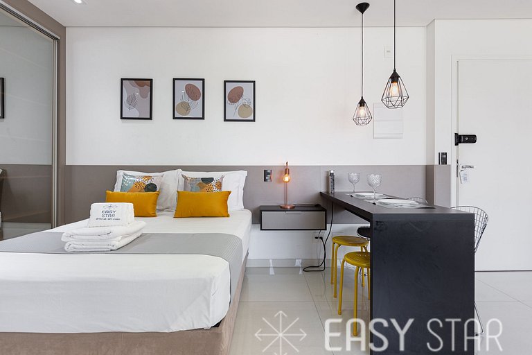 Easy Star - Studio Amplo e Confortável no Campo Belo - NP01G