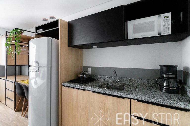 Studio prático e aconchegante na Bela Vista