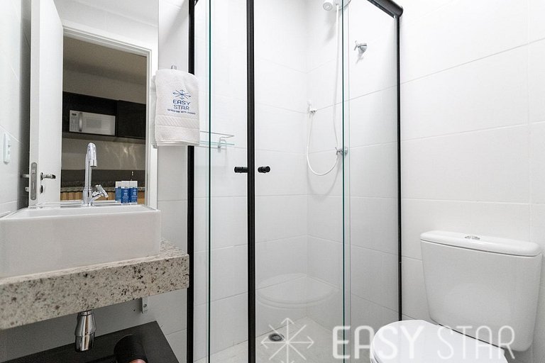 Studio prático e aconchegante na Bela Vista