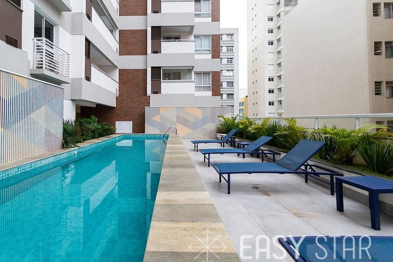 Studio prático e aconchegante na Bela Vista